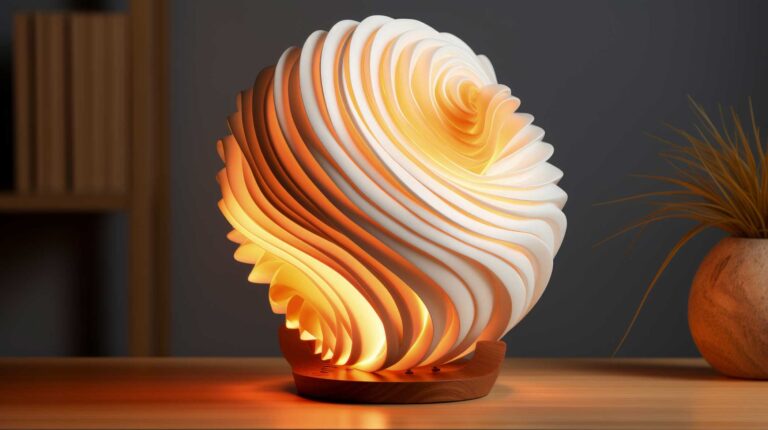 Leuchtenkunst-lampe-72-Kupferblättern-auraeus